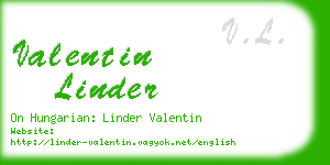 valentin linder business card